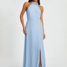 QUIZ Women Embellished Halter Neck Maxi Dress-image-17