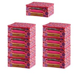 AMAK INC Pink Fabric Multi-Utility Wardrobe Organisers-picture-40