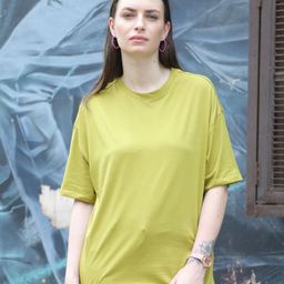 TITTLI Women Striped Polo Collar Pure Cotton Applique Boxy T-shirt-image-95