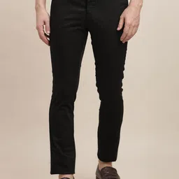 Turtle Men Printed Relaxed Tapered Fit Chinos Trousers-image-95