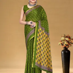 Panzora Floral Designer Bagru Saree-picture-58