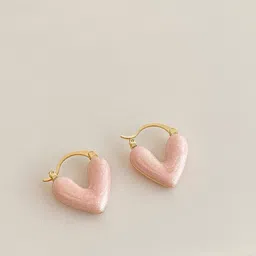 Just Lil Things Heart Shaped Hoops-53