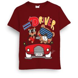 Cooldesi Kids Maroon Tshirts-image-78