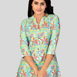 Saree Swarg Women Floral Printed Kurti-picture-17