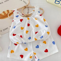 LULU & SKY Girls Printed Top with Shorts-image-104