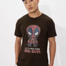 The Souled Store Men Graphic Printed Round Neck Cotton T-shirt-image-23