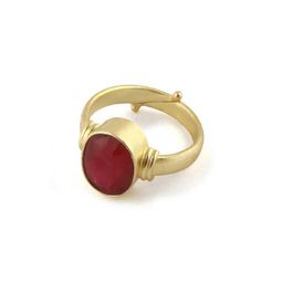 GenZcomplex Gold-Plated Brass Finger Ring-image-51
