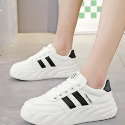 LULU & SKY Women Colourblocked PU Slip-On Sneakers-15