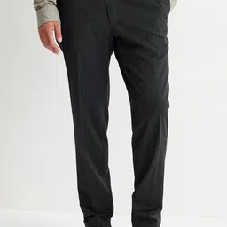 Koton Men Striped Mid-Rise Regular Fit Trousers-picture-12