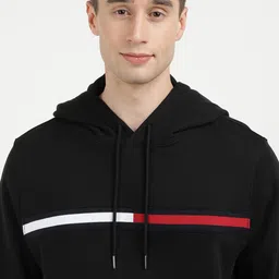 Tommy Hilfiger Men Solid Hooded Cotton Sweatshirt-image-102