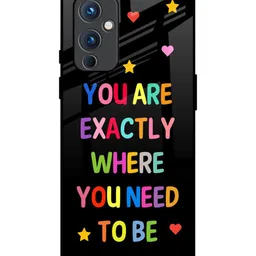 QRIOH Typography Printed OnePlus 9 Back Case Mobile Accessories-3