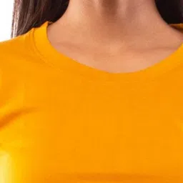 LAPPEN FASHION Women Cotton Regular Round Neck Short Sleeve Plain T-shirts-image-80