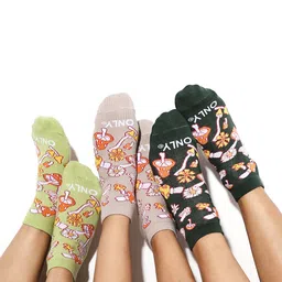 ONLY Women Pack Of 3 Patterned Ankle Length Socks-18
