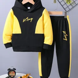 BAESD Boys Colourblocked Hooded Sweatshirt With Joggers-picture-17