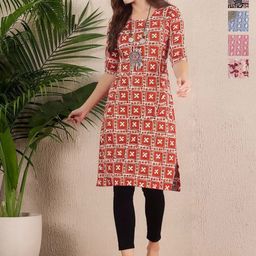 Anouk Rustic Women Pack Of 5 Ethnic Motifs Printed Crepe Kurta-picture-41