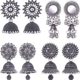 Sangria Alloy Silver-Plated Earrings-image-82