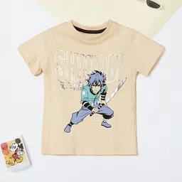max Boys Graphic Printed Round Neck Cotton T-shirt-image-72