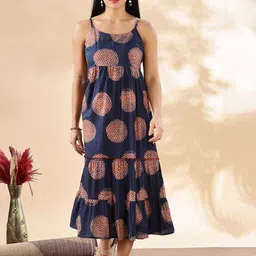 Anouk Print Fit & Flare Maxi Dress-picture-22