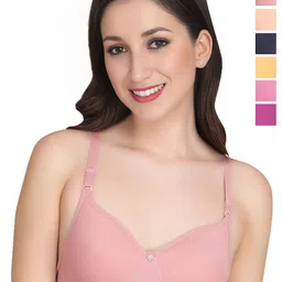 Liigne Pack Of 6 Women Full Coverage Lightly Padded T-shirt Bra-picture-23