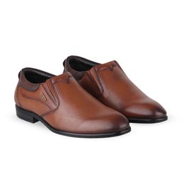 Red Chief Men Round Toe Leather Formal Slip-Ons-image-69