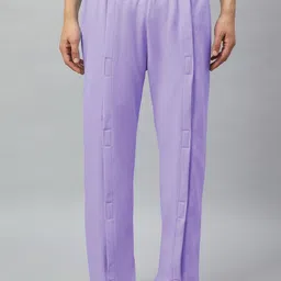 Haxor Men Solid Flat-Front Regular Trousers-image-29