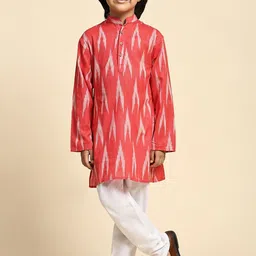 YK Boys Ethnic Motifs Printed Regular Pure Cotton Kurta with Pyjamas-47