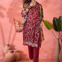 SHADOW & SAINING Floral Printed Unstitched Dress Material-picture-5