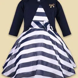 Wish Karo Striped Georgette A-Line Dress-picture-53