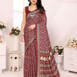 PHORIA STYLE Bandhani Printed  Patola Saree-image-99