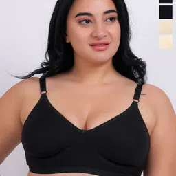 Fabme Pack Of 4 Full Coverage Cotton Seamless Bra-46