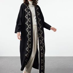 Trendyol Women Printed Pure Cotton Longline Shrug-33