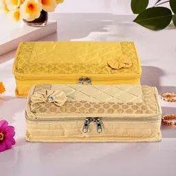 Kuber Industries Gold-Toned 2 Pieces Jewellery Organisers-image-86
