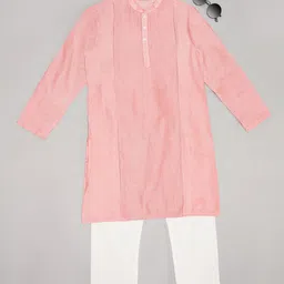 indus route by Pantaloons Boys Striped Mandarin Collar Long Sleeves Kurta With Pyjama-14