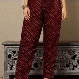 GULMOHAR JAIPUR Women Printed Regular Kurta with Trousers & With Dupatta image 3