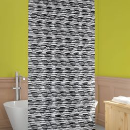 ArtzFolio Black & White Abstract Printed Waterproof Polyester Shower Curtain image 2