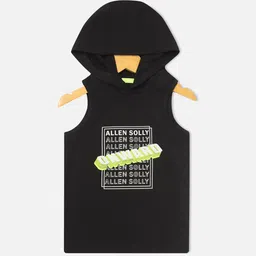 Allen Solly Junior Boys Brand Logo Printed Hooded T-shirt-image-39