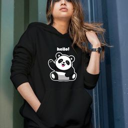 Povaxpo Women Fleece Printed Hooded Sweatshirt-picture-40