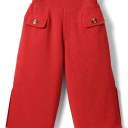 CrayonFlakes Girls Knitted Straight Fit Palazzo-image-37