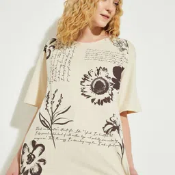 max Women Floral Printed Extended Sleeves Pockets T-shirt-picture-38