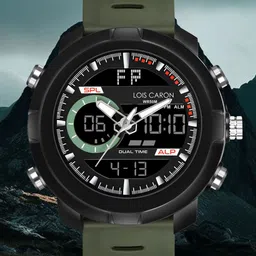 LOIS CARON Men Dial & Straps Analogue and Digital Watch LCDA8014-Green-45