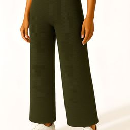 Fabflee Women Relaxed Fit Mid-Rise Parallel Trousers-picture-11