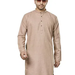 Authentics Mandarin Collar Cotton Straight Kurta-image-43