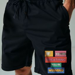 Mad Over Print Men Typography Printed Loose Fit Shorts-image-21