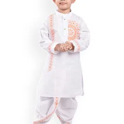 NEW GEN Boys Floral Printed Regular Kurta With Dhoti Pants-picture-21