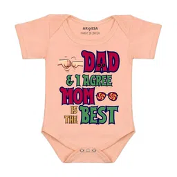 Arvesa Daddy & I Agree Mom Is Best Printed Bodusuit-image-35
