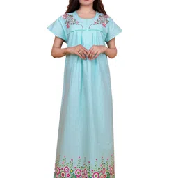 Apratim Printed Maxi Nightdress-image-88