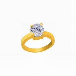 GenZcomplex Gold Plated White American Diamond Finger Ring-image-101