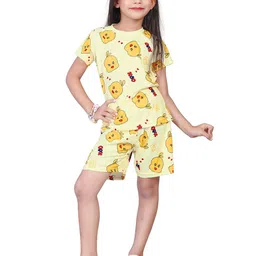 BAESD Girls Printed T-shirt with Shorts-image-97