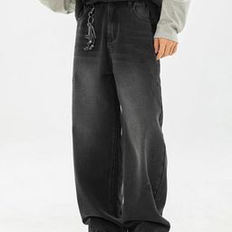 StyleCast x Revolte Men Wide Leg Mid-Rise Dark Jeans-picture-45