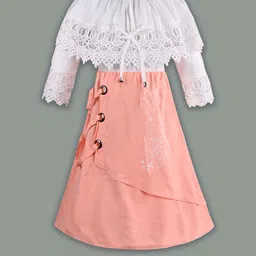 Girls Printed Full Sleeve Fit and Flare Frock Dress-image-76